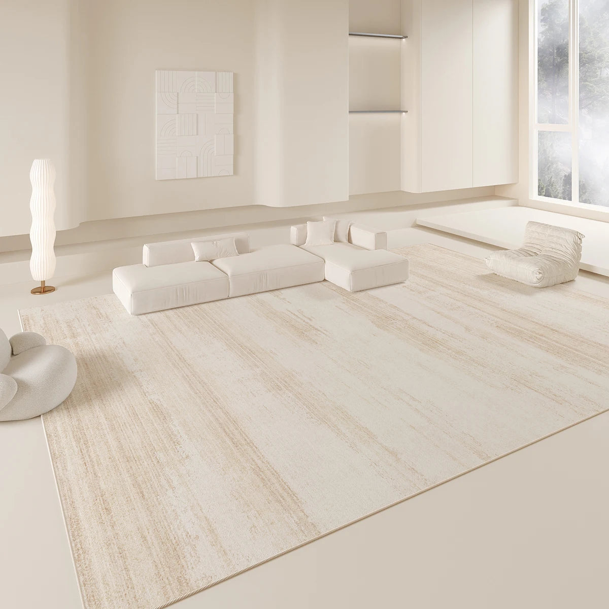 Vikama Modern Minimalist Rug Soft Warm Sound-Absorbing Living Room Sofa Mat Bedside Rug Bedroom Home