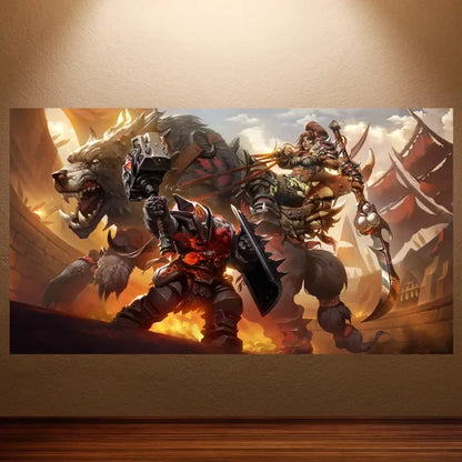 World of Warcraft Canvas Poster – Retro Game Wall Art Decor