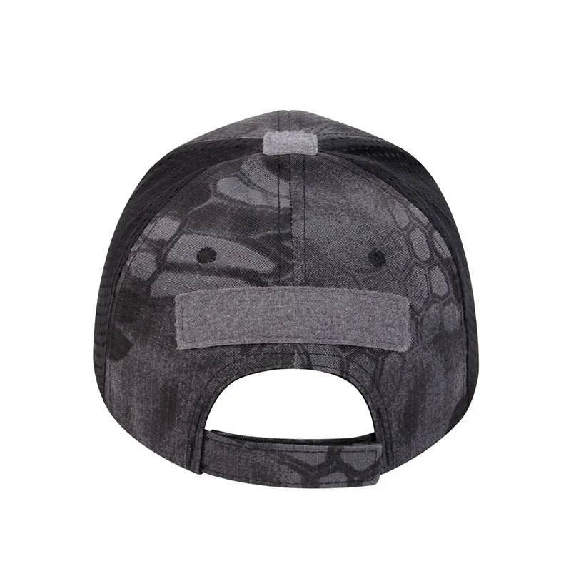 Skull Embroidered Tactical Baseball Cap – Breathable Mesh
