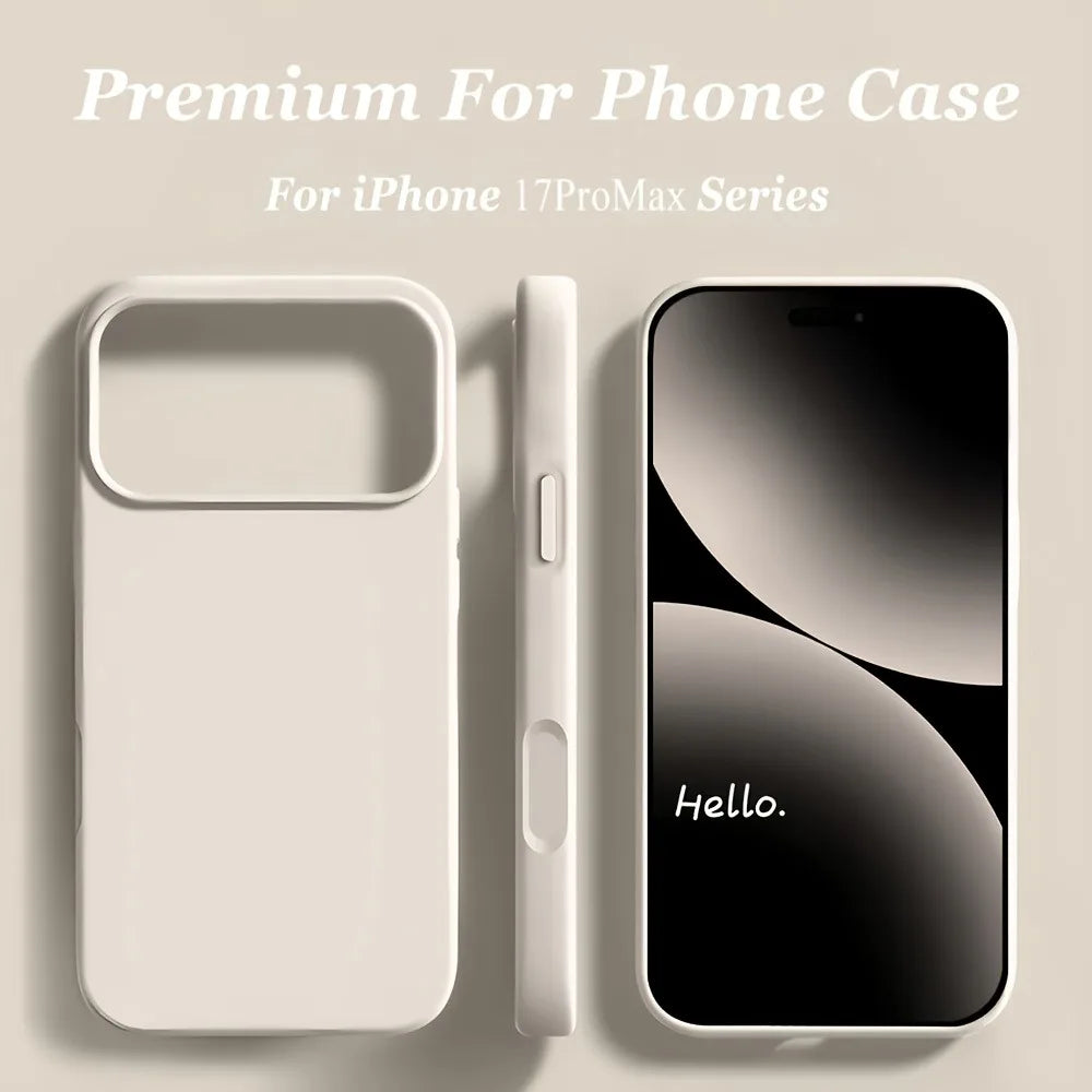 Liquid Silicone iPhone Case – Shockproof Soft TPU Cover