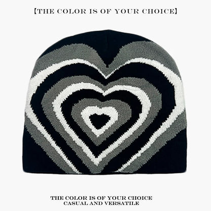 Star Knit Beanie Hat – Color Block Y2K Unisex