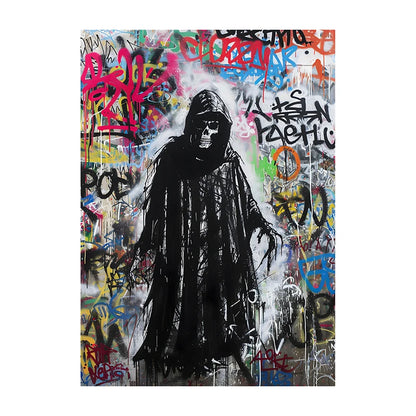 Graffiti Lion Art Poster – Colorful Abstract Canvas Wall Print