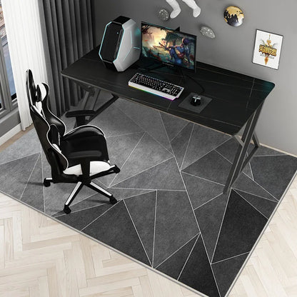Vikama Modern Minimalist Rug Study Office Computer Desk Gaming Chair Anti-Slip Mat Bedroom Carpet