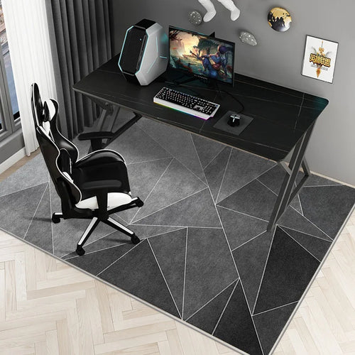 Vikama Modern Minimalist Rug Study Office Computer Desk Gaming Chair Anti-Slip Mat Bedroom Carpet