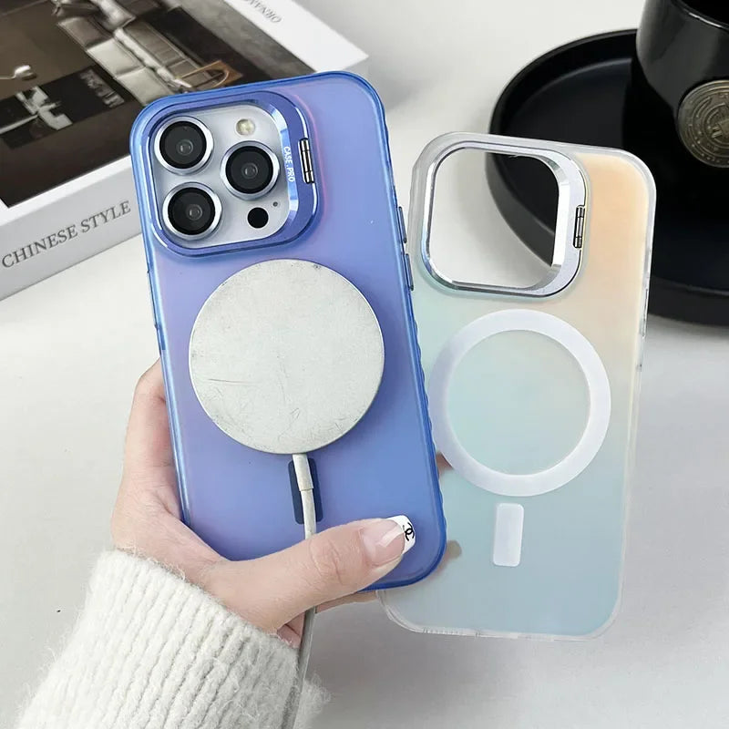 Color-Change MagSafe iPhone Case with Lens Glass Protector