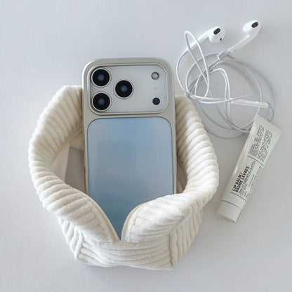Blue Star Blur iPhone Case – Luxury Silver Edge Design