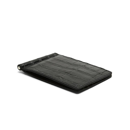 Leather Money Clip Wallet for Men – Slim Card Case