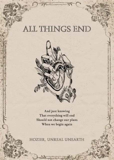 Hozier Work Song Lyrics Wall Art Poster – Retro Music Print