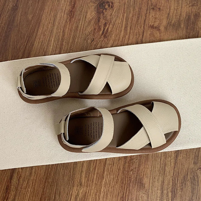 Women's Roman Sandals – Soft Sole Summer Beach Shoes