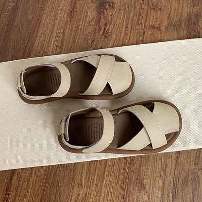 Women's Roman Sandals – Soft Sole Summer Beach Shoes