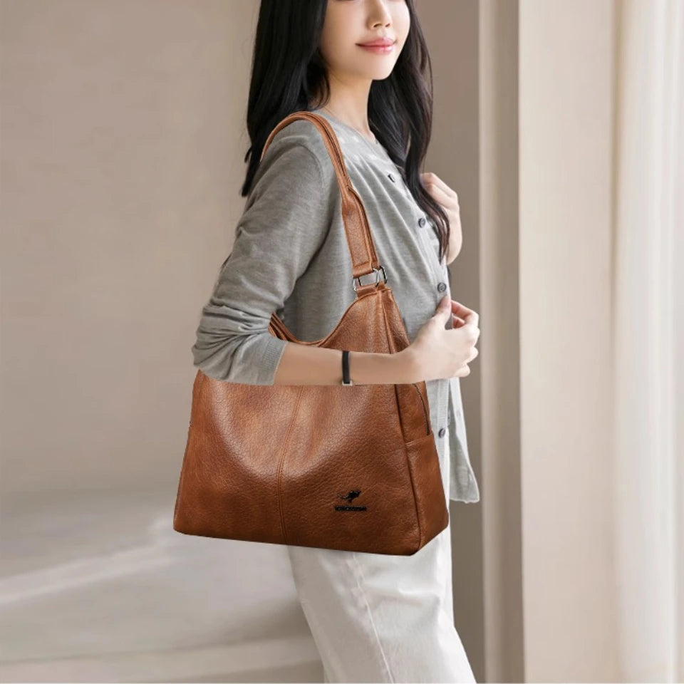 Three Layers Genuine Brand Tote Bag Luxury Handbags
