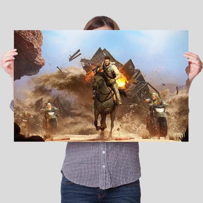 Uncharted Video Game Canvas Poster – Wall Art Print for Home Decor