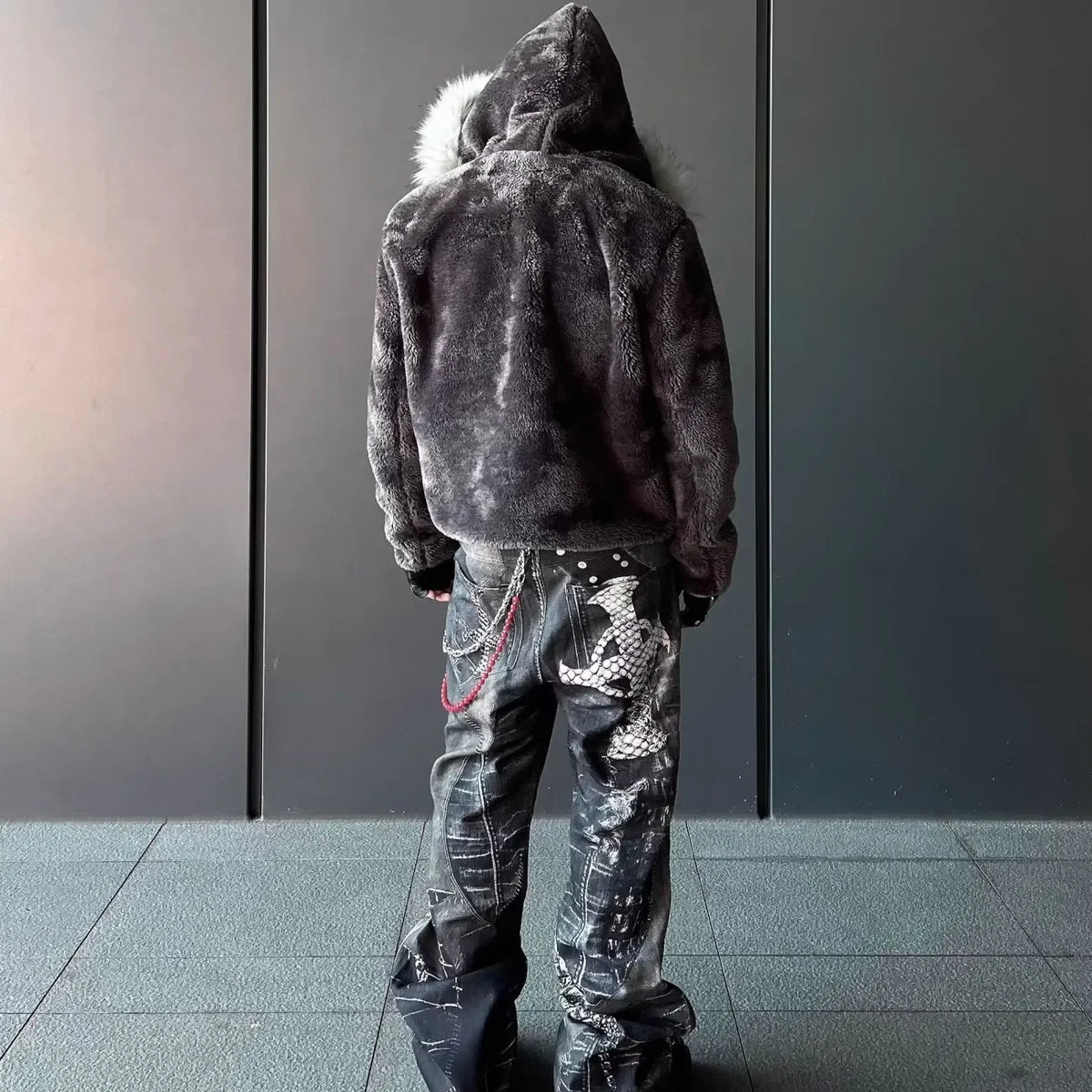 Cotton Coat Men Winter Warm Thick American Classic Fashionable Trendy Outerwear Fur Coats Mens