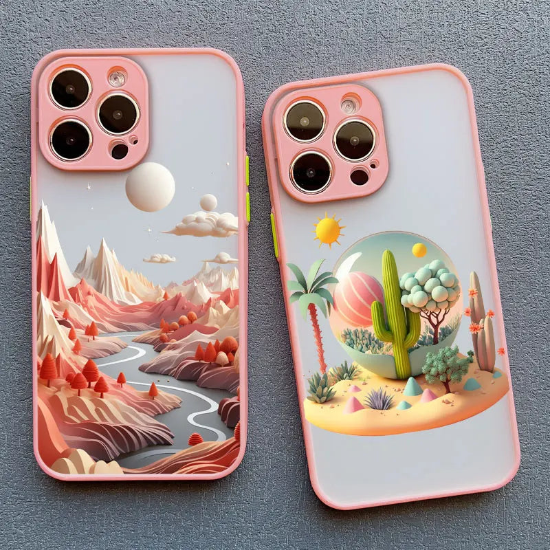 Mountain Landscape Scenery iPhone Case – Colorful Nature Print