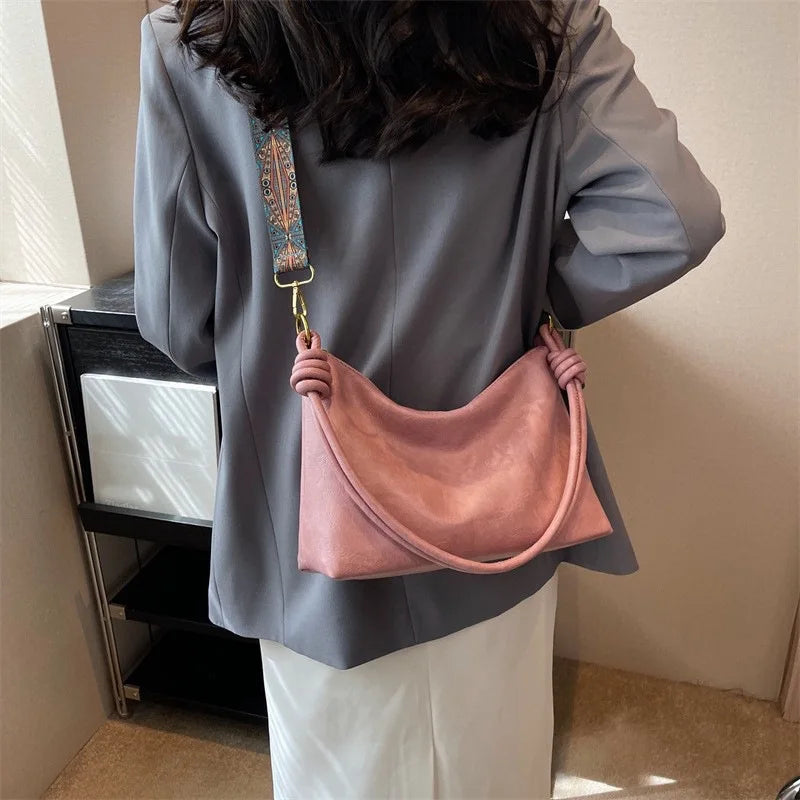 Women Tote Bag Large Capacity Soft PU Leather Shoulder Bag