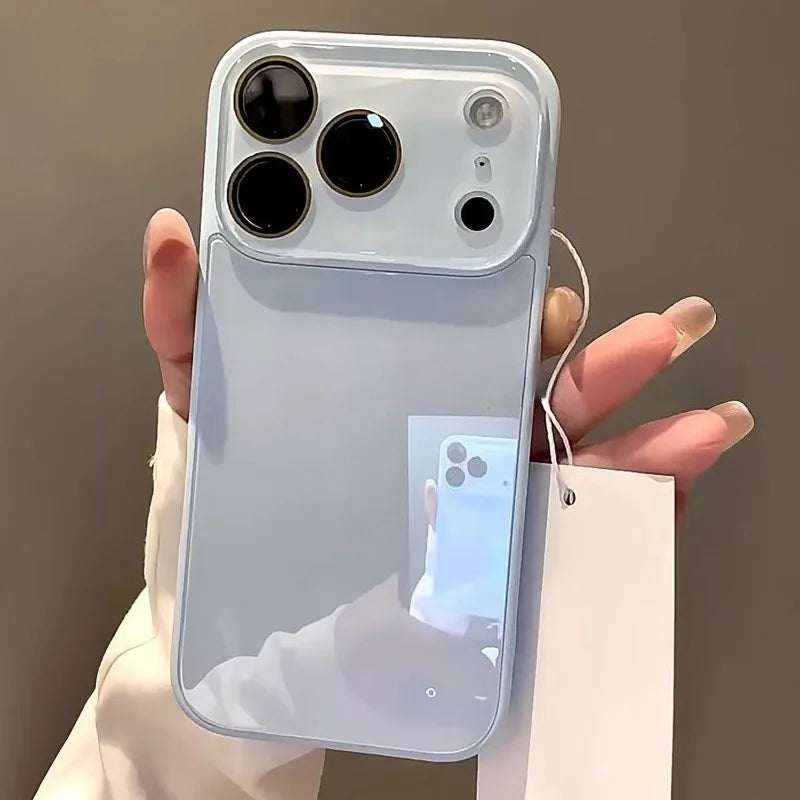 Candy Color Tempered Glass iPhone Case with Camera Protection