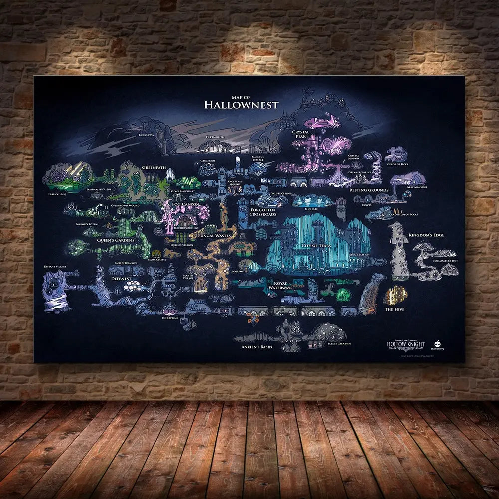 Hollow Knight Hornet Canvas Poster – Video Game Wall Art Print