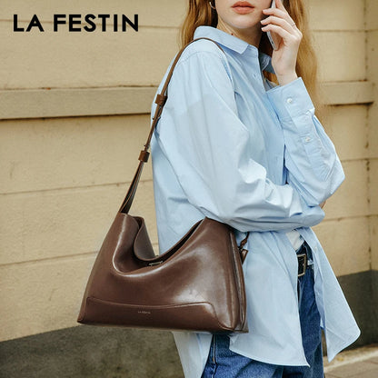 Popular Tote Bags for Women Large Capacity Fashion Leather Bag