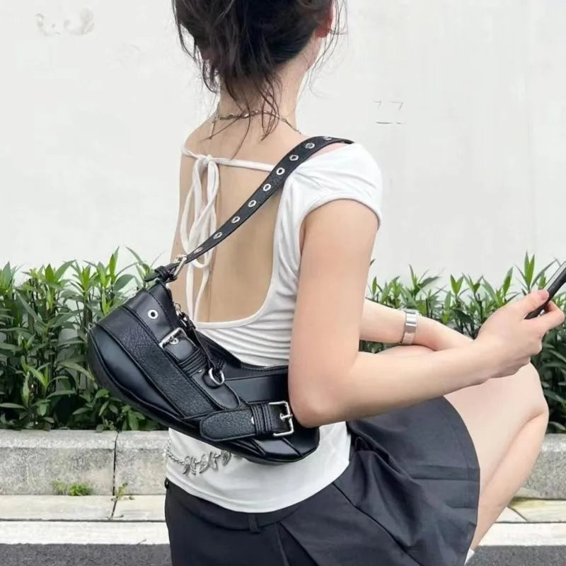 Vintage Black Underarm Bag