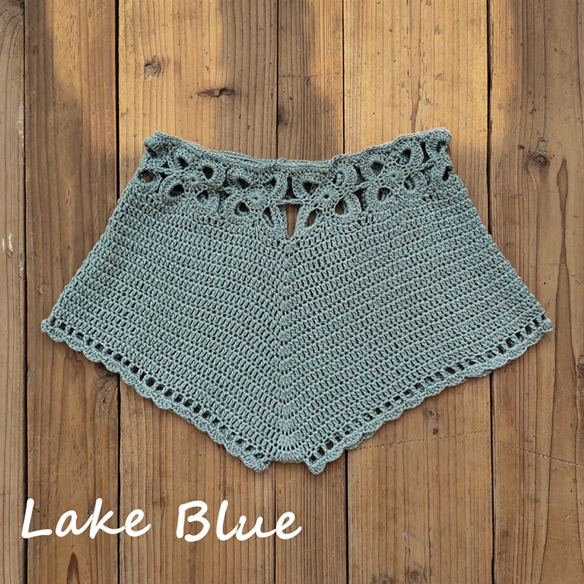 Crochet Swim Shorts Women – Cutout Beach Cover Up Bottoms