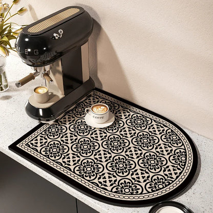 Coffee Machine Mat – Absorbent Non-Slip Kitchen Countertop Pad