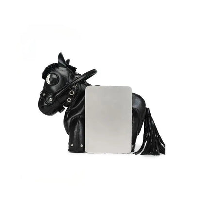 Fashion Pony Shaped Splicing Crossbody Shoulder Bag