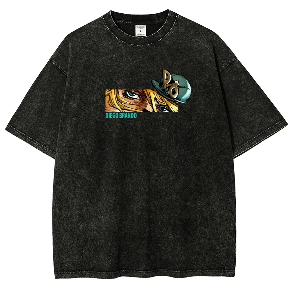 JoJo's Bizarre Adventure Diego Brando Washed Graphic T-Shirt