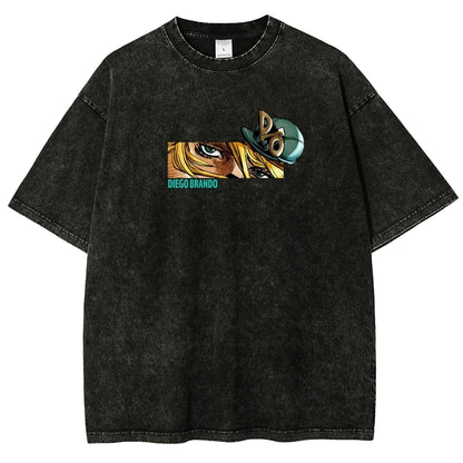 JoJo's Bizarre Adventure Diego Brando Washed Graphic T-Shirt