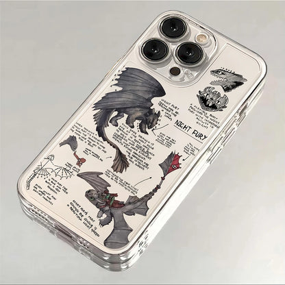 Toothless Night Fury Dragon Clear iPhone Case