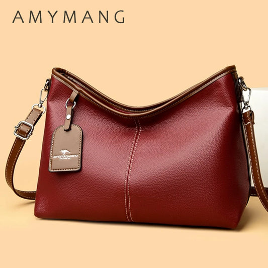 High Quality Soft Pu Leather Shoulder Hand Bags