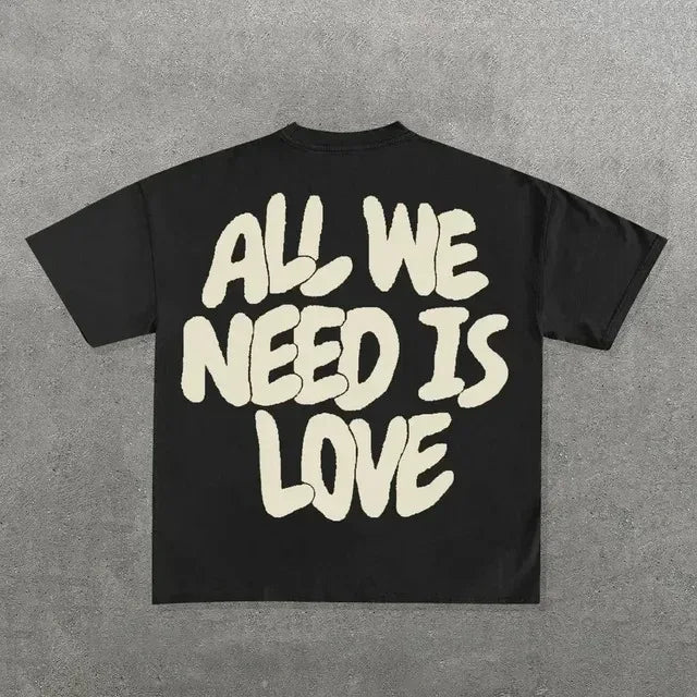 Graphic Streetwear T-Shirt – Y2K Hip Hop Cotton Tee for Men & Women