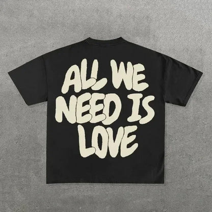 Graphic Streetwear T-Shirt – Y2K Hip Hop Cotton Tee for Men & Women