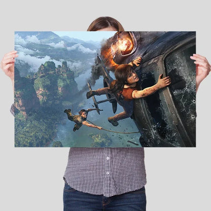 Uncharted Video Game Canvas Poster – Wall Art Print for Home Decor