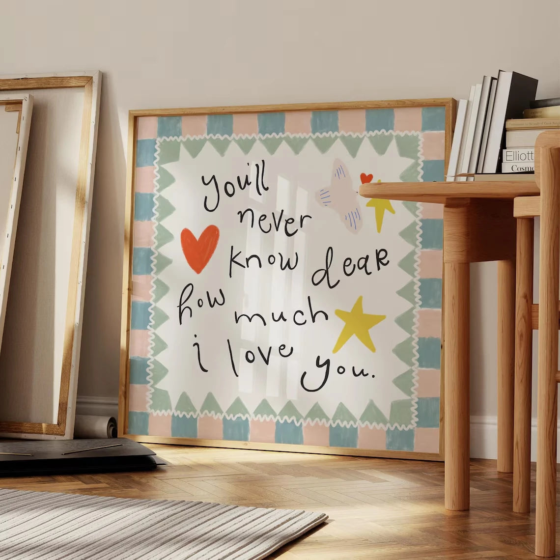 You'll Never Know Dear How Much I Love You – Nursery Canvas Print