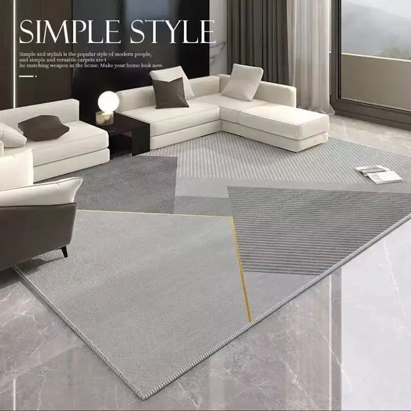Luxury Area Rug – Modern Minimalist Non-Slip Living Room Carpet