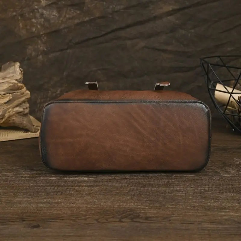 Genuine Leather Boston Bag – Women's Designer Shoulder Handbag