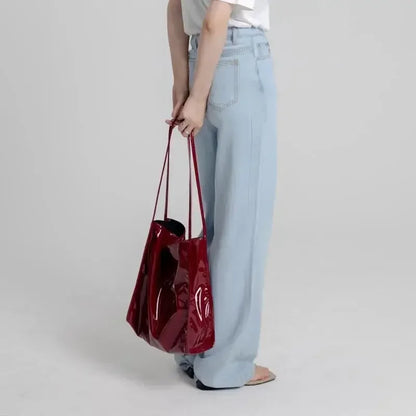 Fashion Patent Leather Women Shoulder Bags