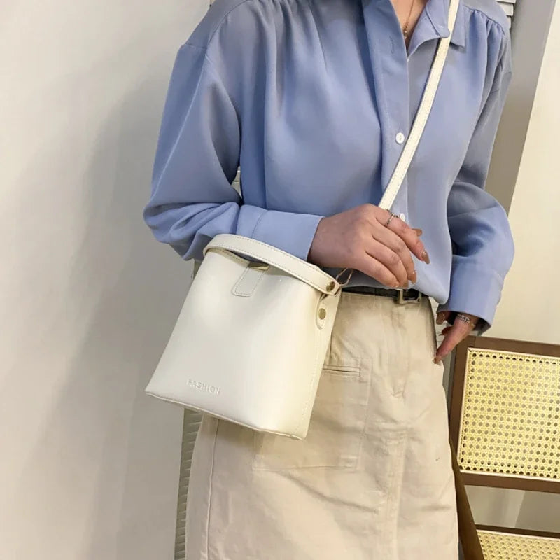 Women PU Leather Handbag Casual Tote Bag