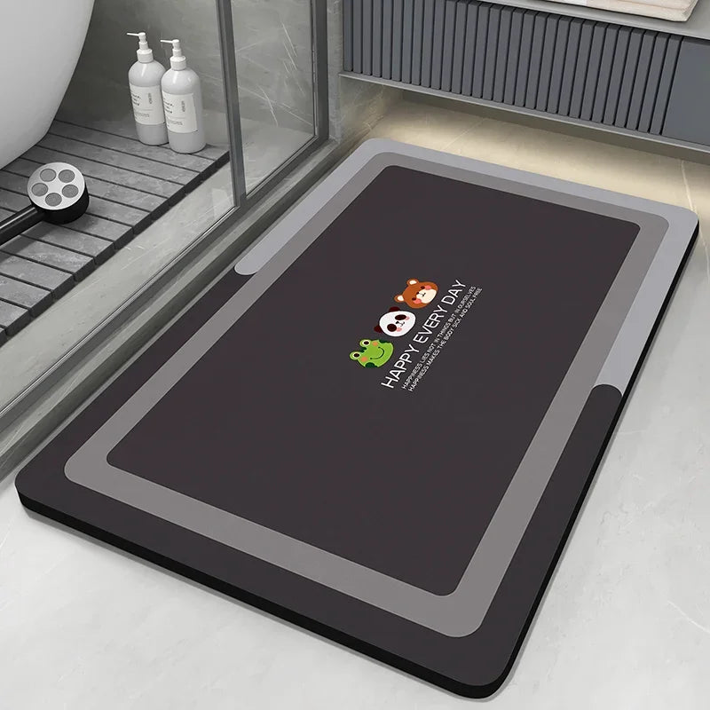 Diatomaceous Earth Bath Mat – Quick-Dry Non-Slip Bathroom Rug