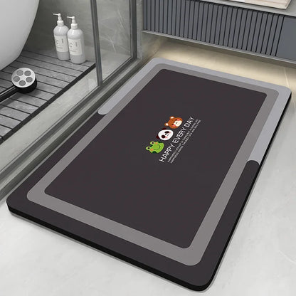 Diatomaceous Earth Bath Mat – Quick-Dry Non-Slip Bathroom Rug