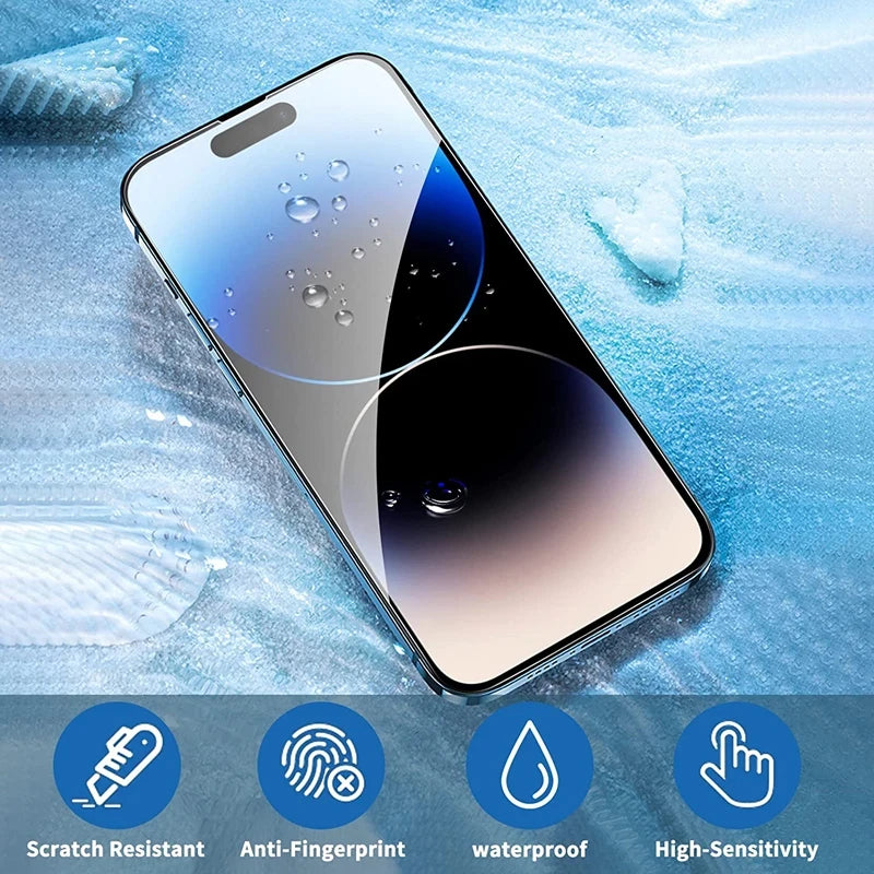Tempered Glass Screen Protector for iPhone – 4-Pack HD 9H