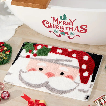 Christmas Santa Claus Bath Mat – Soft Festive Rug