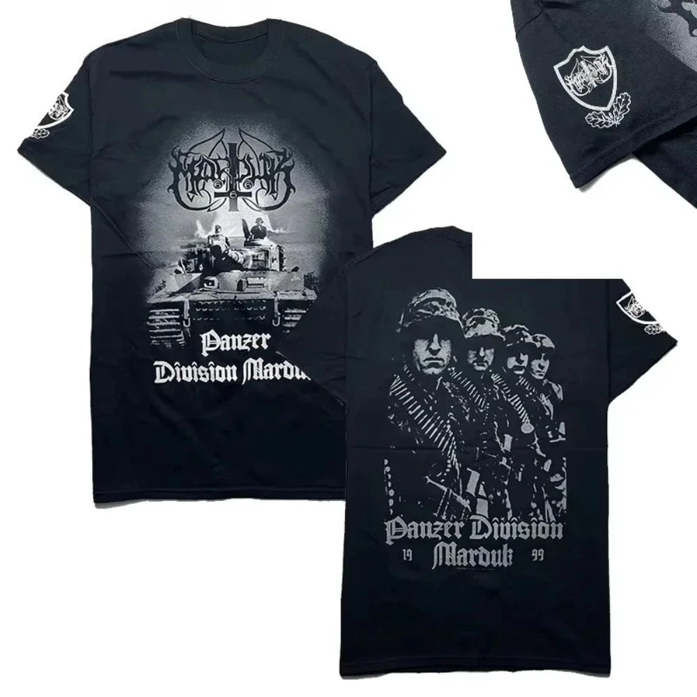 Marduk Panzer Division Marduk 1999 T-Shirt – Black Metal Band Tee