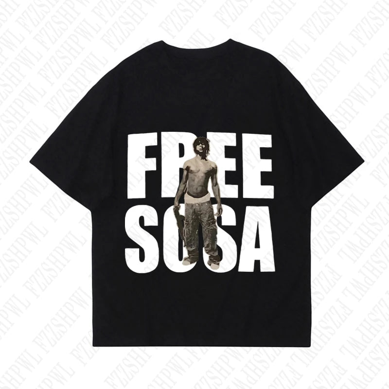 Graphic Print Oversized Cotton T-Shirt Y2K Harajuku Street Style