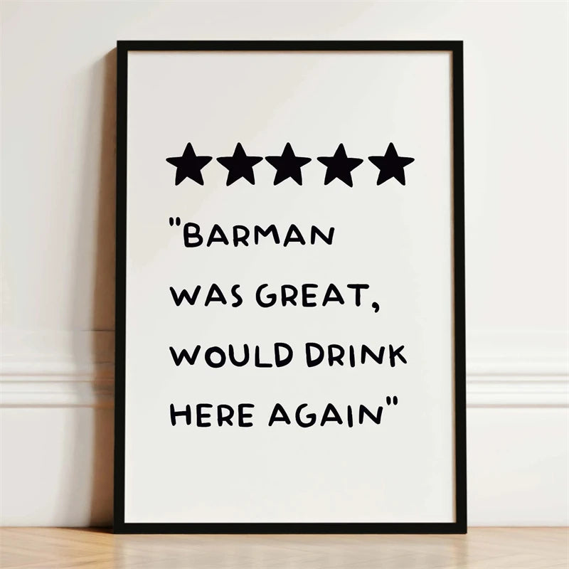 Wine & Dine Wall Art Poster – Retro Kitchen Print