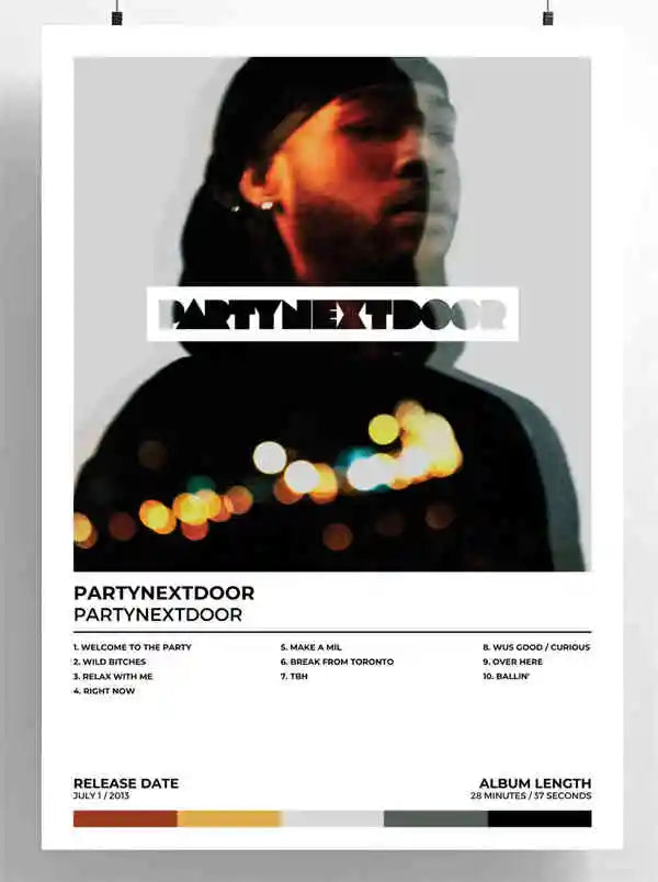 PARTYNEXTDOOR Partymobile Album Cover Poster Wall Art Print