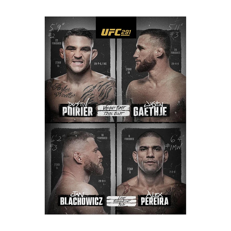 UFC MMA Fight Poster Print – Boxing & MMA Canvas Wall Art for Gym