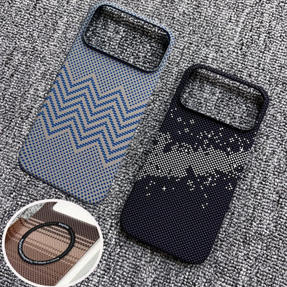 MagSafe Frameless iPhone Case – Woven Pattern Design, iPhone 12–17