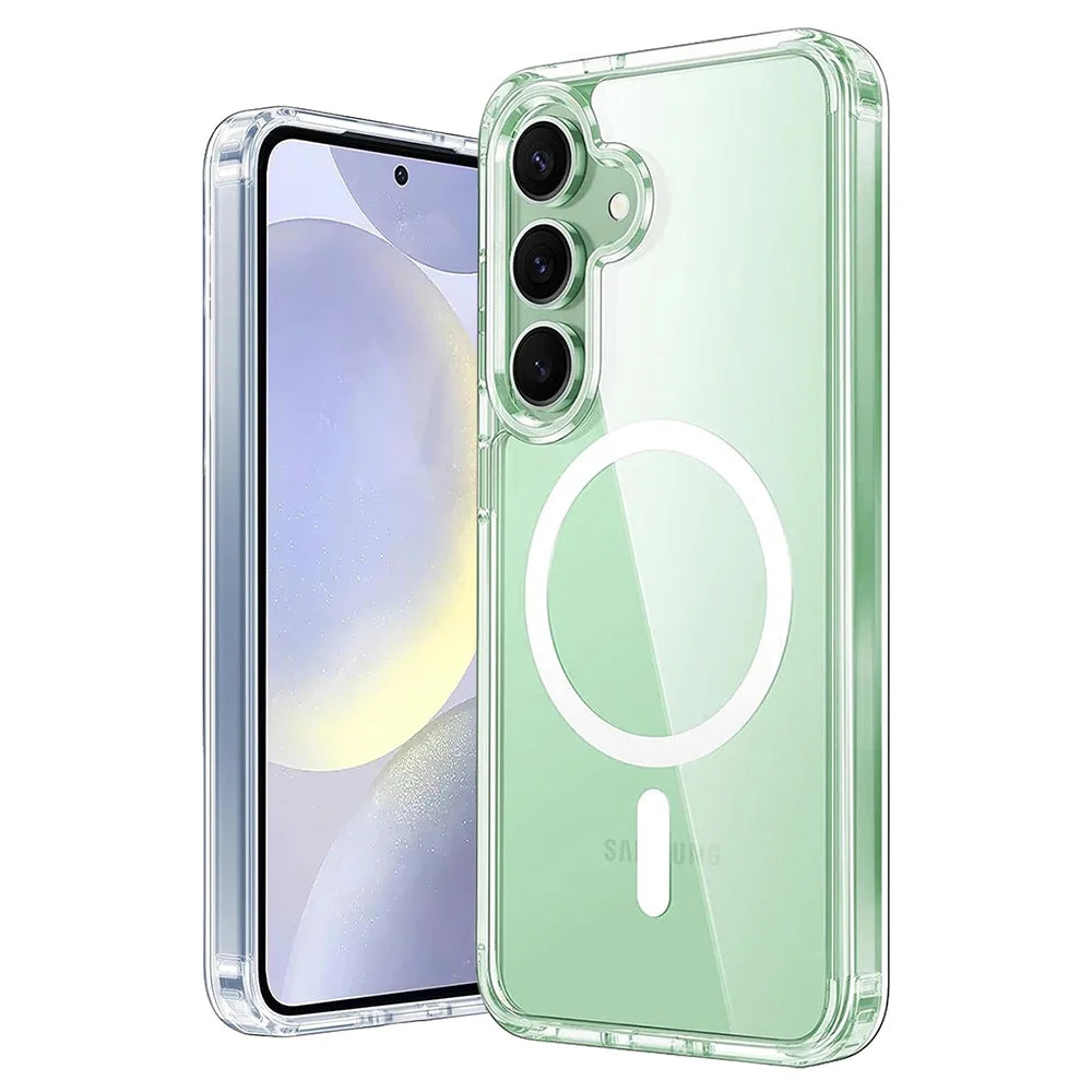 Clear Magnetic Case for Samsung Galaxy S25 S24 S23 S22 S21
