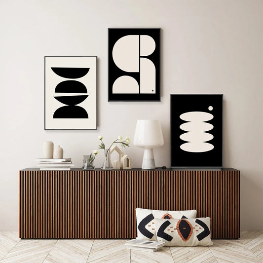 Bauhaus Abstract Geometric Wall Art Poster | Nordic Minimalist Print